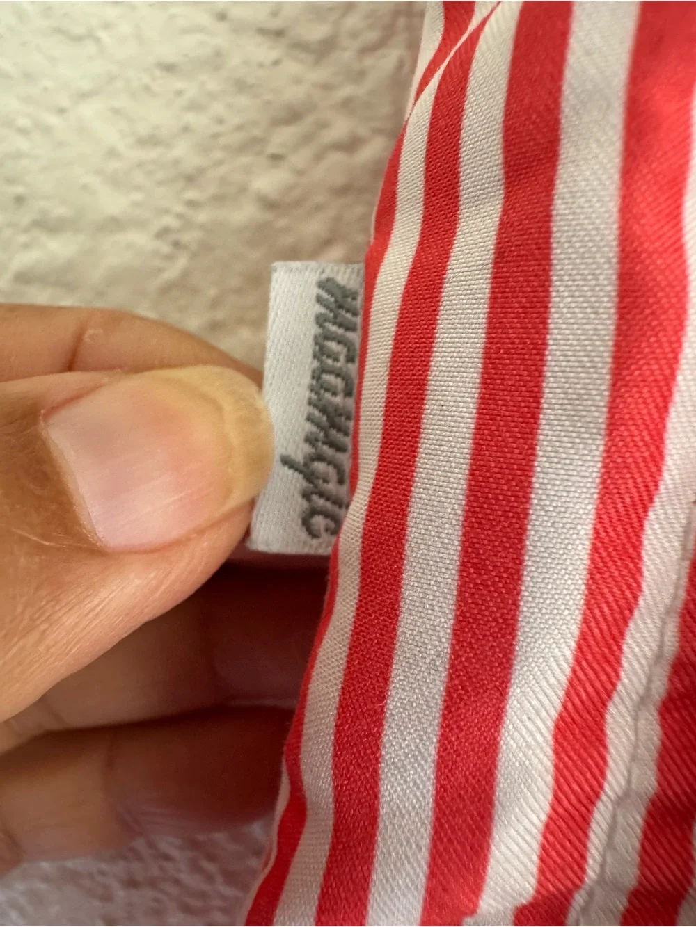 Maamgic Red and White Striped Swim Trunks Kids Size 8